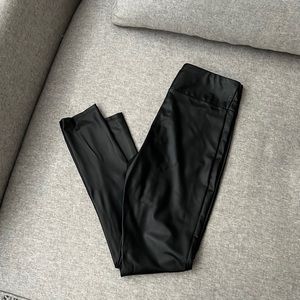 Faux leather leggings